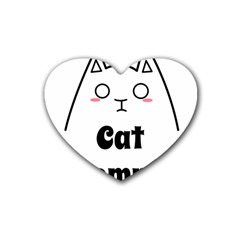 Love My Cat Mommy Heart Coaster (4 Pack)  by Catifornia