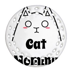 Love My Cat Mommy Ornament (round Filigree) by Catifornia