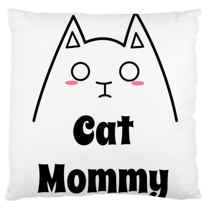 Love My Cat Mommy Standard Flano Cushion Case (One Side)