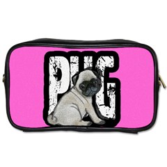 Pug Toiletries Bags by Valentinaart