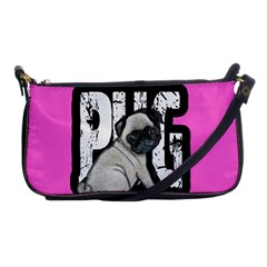 Pug Shoulder Clutch Bags by Valentinaart