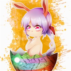 Easter Bunny Girl Canvas 12  X 12   by Catifornia