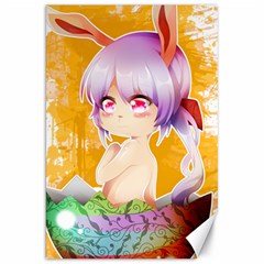 Easter Bunny Girl Canvas 20  X 30   by Catifornia