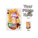 Easter Bunny Girl Playing Cards 54 (Mini)  Front - Spade2