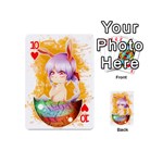 Easter Bunny Girl Playing Cards 54 (Mini)  Front - Heart10