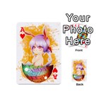 Easter Bunny Girl Playing Cards 54 (Mini)  Front - HeartA