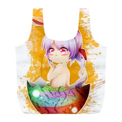 Easter Bunny Girl Full Print Recycle Bags (l)  by Catifornia