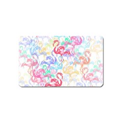 Flamingo Pattern Magnet (name Card) by Valentinaart