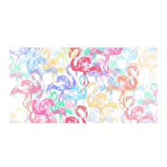 Flamingo Pattern Satin Wrap by Valentinaart