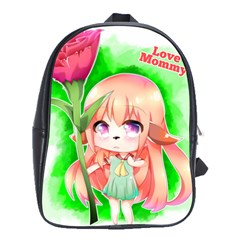 Happy Mother s Day Furry Girl School Bags(large)  by Catifornia