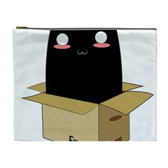 Black Cat In A Box Cosmetic Bag (xl) by Catifornia