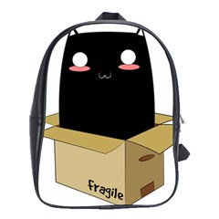 Black Cat In A Box School Bags(large)  by Catifornia