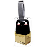 Black Cat in a Box Luggage Tags (One Side)  Front