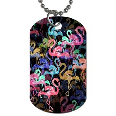 Flamingo pattern Dog Tag (Two Sides)