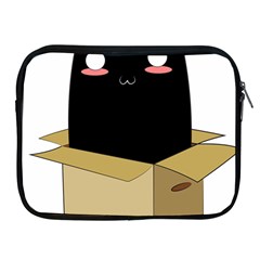 Black Cat In A Box Apple Ipad 2/3/4 Zipper Cases