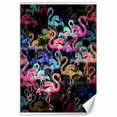 Flamingo pattern Canvas 20  x 30  