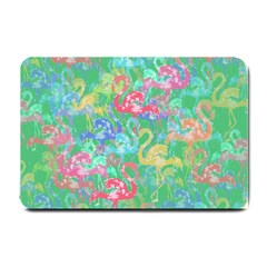 Flamingo Pattern Small Doormat  by Valentinaart