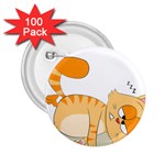 Even Cat Hates Monday 2.25  Buttons (100 pack)  Front