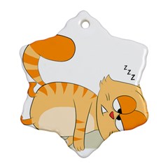 Even Cat Hates Monday Ornament (snowflake) by Catifornia