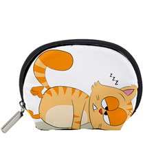 Even Cat Hates Monday Accessory Pouches (small)  by Catifornia