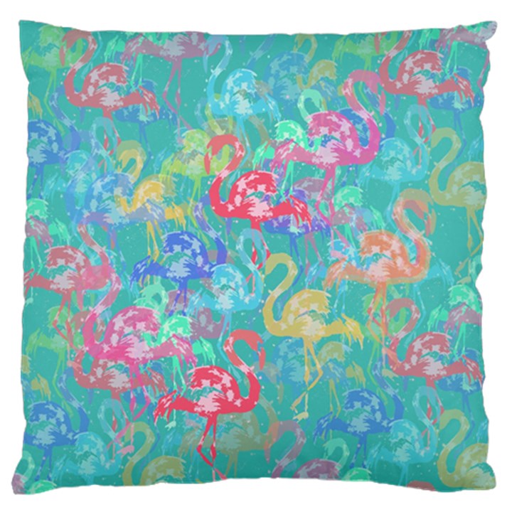 Flamingo pattern Large Flano Cushion Case (Two Sides)