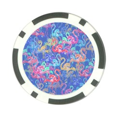 Flamingo Pattern Poker Chip Card Guard by Valentinaart