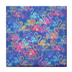 Flamingo Pattern Face Towel by Valentinaart