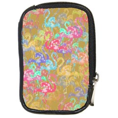 Flamingo Pattern Compact Camera Cases by Valentinaart