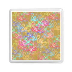 Flamingo Pattern Memory Card Reader (square)  by Valentinaart