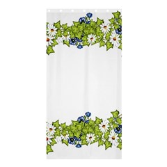 Birthday Card Flowers Daisies Ivy Shower Curtain 36  x 72  (Stall) 