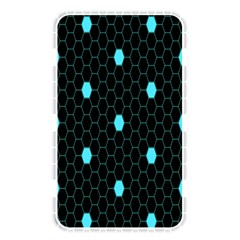 Blue Black Hexagon Dots Memory Card Reader