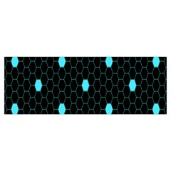 Blue Black Hexagon Dots Body Pillow Case Dakimakura (two Sides)
