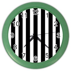 Black White Line Vertical Color Wall Clocks by Mariart