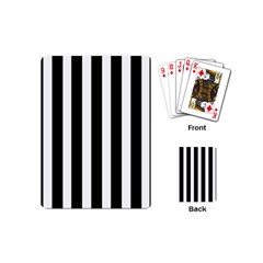 Black White Line Vertical Playing Cards (mini) 