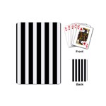 Black White Line Vertical Playing Cards (Mini)  Back