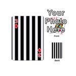 Black White Line Vertical Playing Cards 54 (Mini)  Front - Diamond3