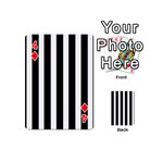 Black White Line Vertical Playing Cards 54 (Mini)  Front - Diamond4