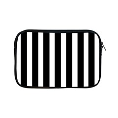 Black White Line Vertical Apple Ipad Mini Zipper Cases by Mariart