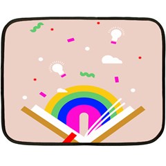 Books Rainboe Lamp Star Pink Fleece Blanket (mini)