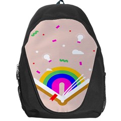 Books Rainboe Lamp Star Pink Backpack Bag