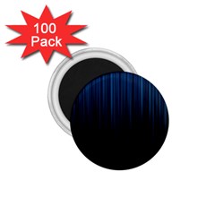 Black Blue Line Vertical Space Sky 1 75  Magnets (100 Pack) 