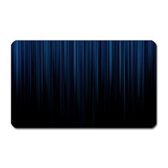 Black Blue Line Vertical Space Sky Magnet (rectangular)