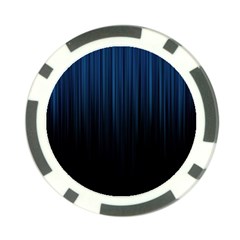 Black Blue Line Vertical Space Sky Poker Chip Card Guard (10 Pack)