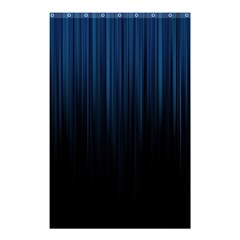 Black Blue Line Vertical Space Sky Shower Curtain 48  X 72  (small) 