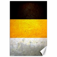 Wooden Board Yellow White Black Canvas 20  X 30   by Mariart