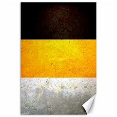 Wooden Board Yellow White Black Canvas 24  X 36  by Mariart