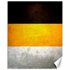 Wooden Board Yellow White Black Canvas 11  X 14   by Mariart