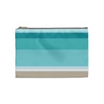 Dachis Beach Line Blue Water Cosmetic Bag (Medium)  Front