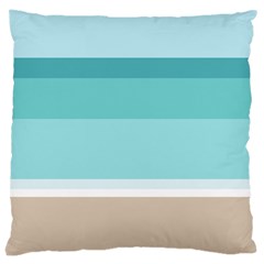 Dachis Beach Line Blue Water Large Cushion Case (two Sides)