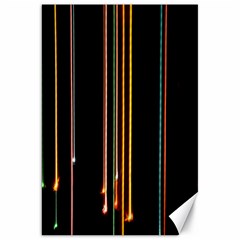 Fallen Christmas Lights And Light Trails Canvas 20  X 30   by Mariart